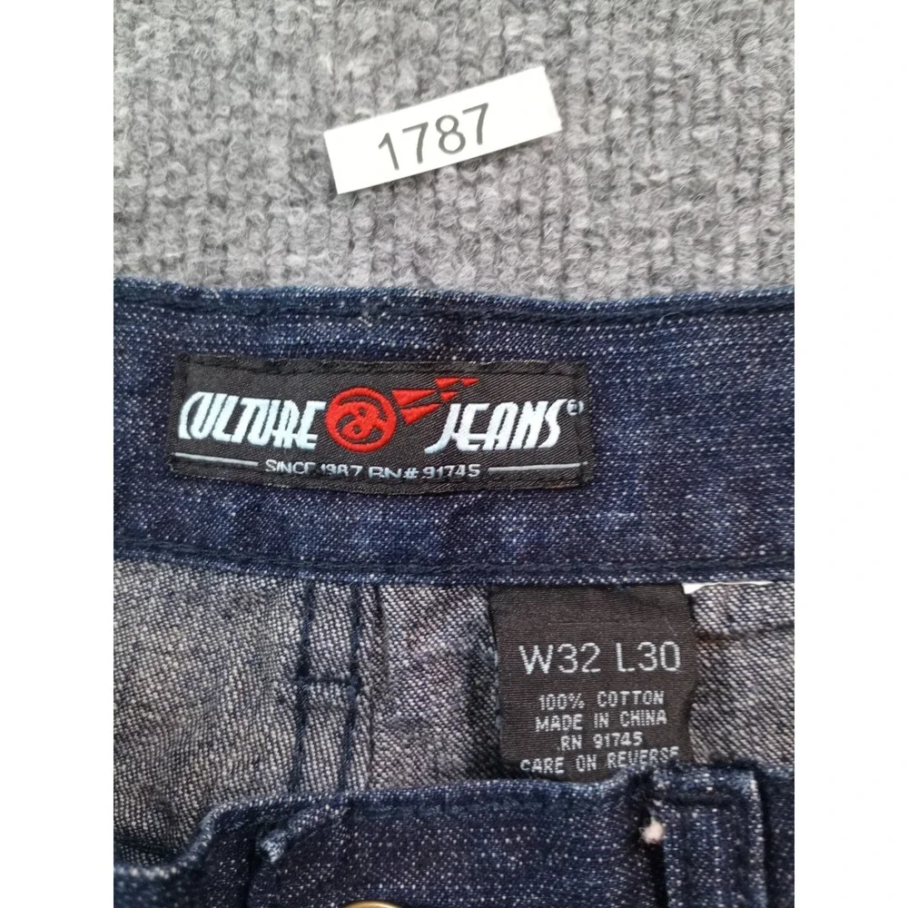 Culture Jeans Dark Wash Straight Leg Jeans Men's 32x30 Y2K Skater